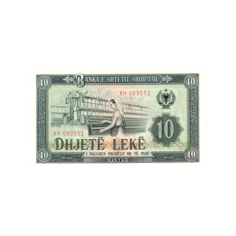 Albania 10 Leke 1976 P-43