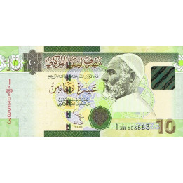 Libya 10 Dinars 2011 P-78Ab