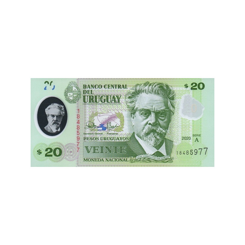 Uruguay 20 Pesos 2020 P-new