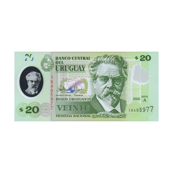 Uruguay 20 Pesos 2020 P-new