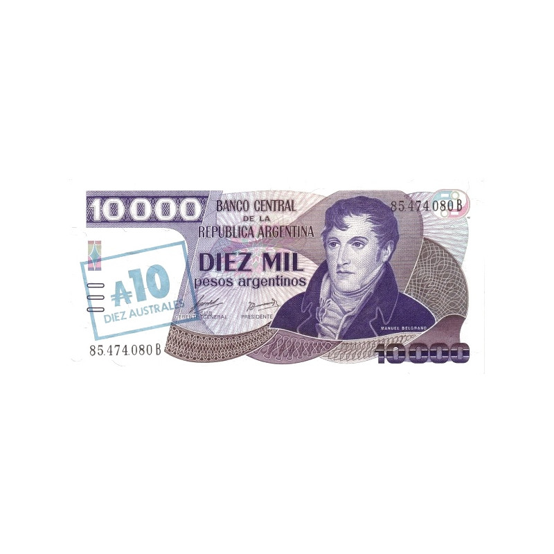 Argentina 10 Australes ND 1985 P-322c