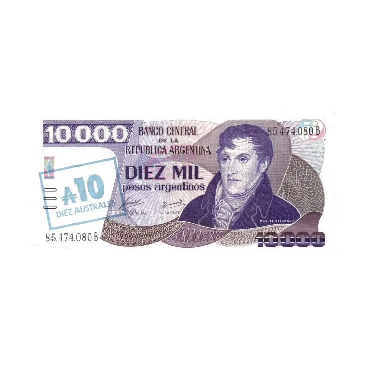 Argentina 10 Australes ND 1985 P-322c