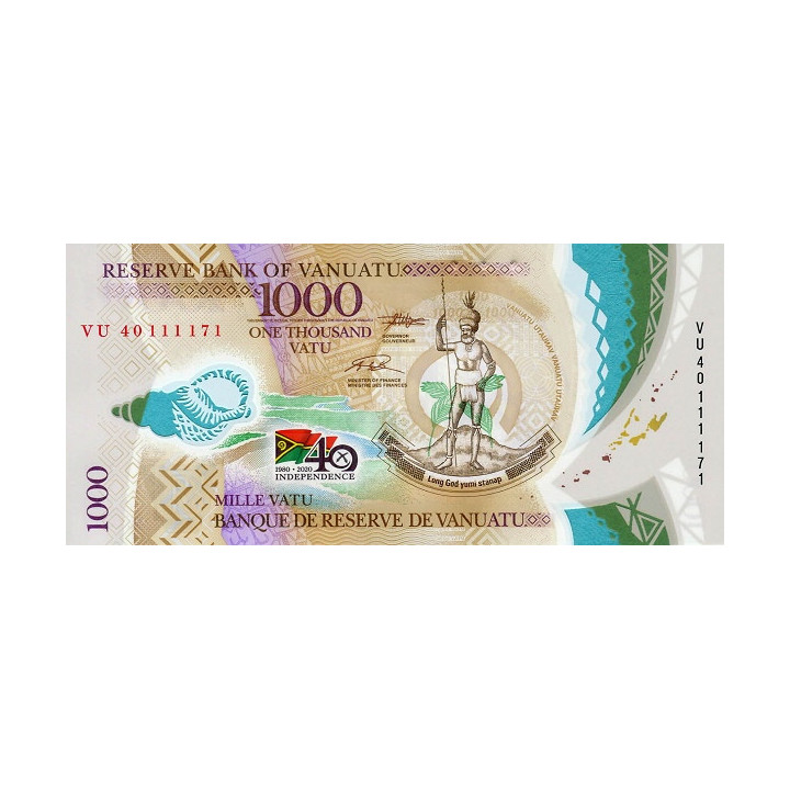 Vanuatu 1000 Vatu 2020 P-new