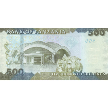Tanzania 500 Shillings ND 2010 P-40