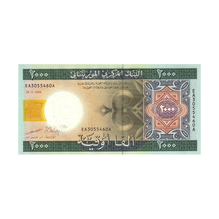 Mauritania 2000 Ouguiya 2004 P-14a