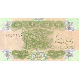 Irak 1/4 Dinar 1993 P-77