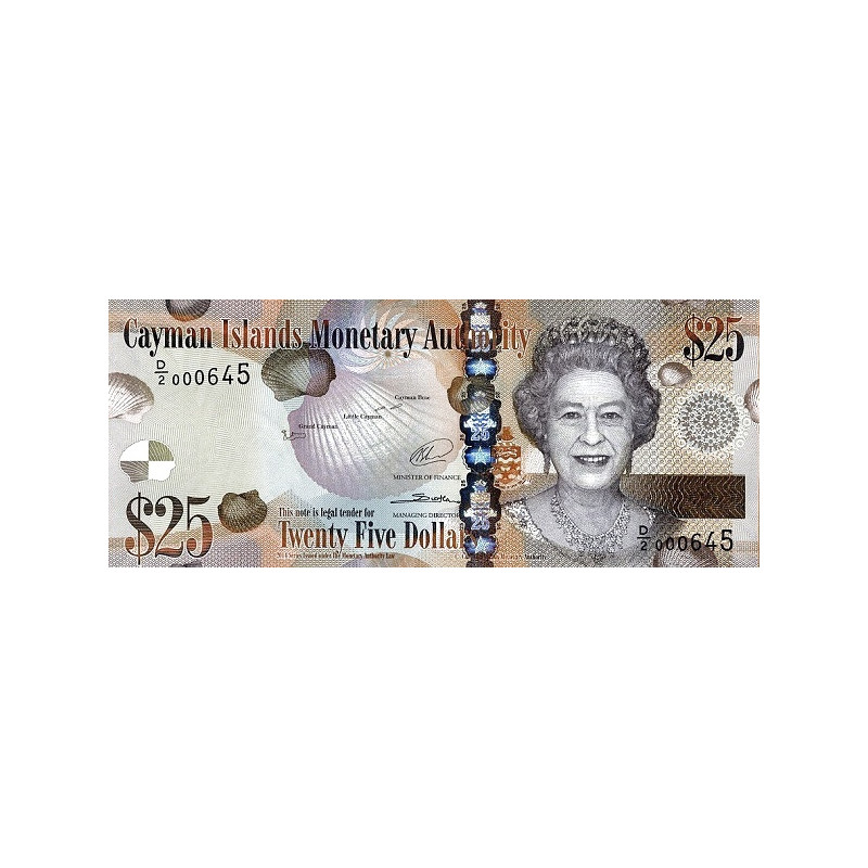 Kaymanöarna 25 Dollars 2014 P-41b
