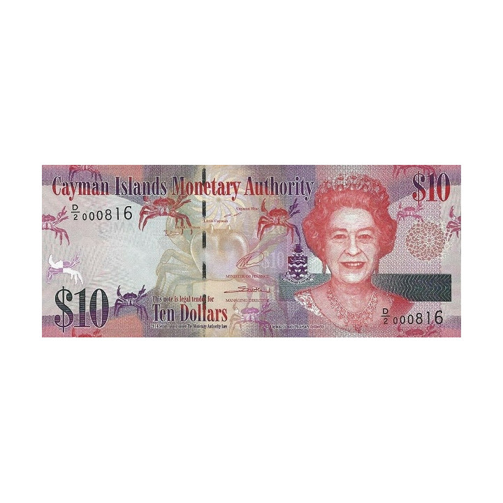 Cayman Islands 10 Dollars 2014 P-40b