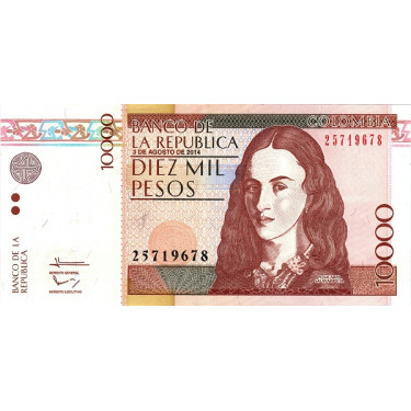Colombia 10000 Pesos 2014 P-453