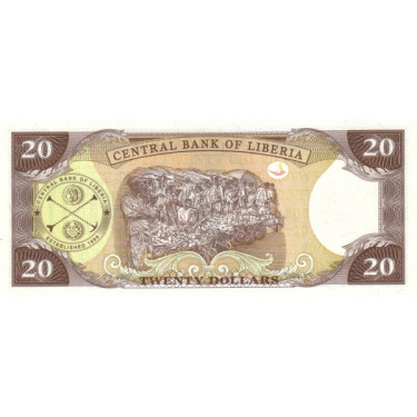 Liberia 20 Dollars 2003 P-28a