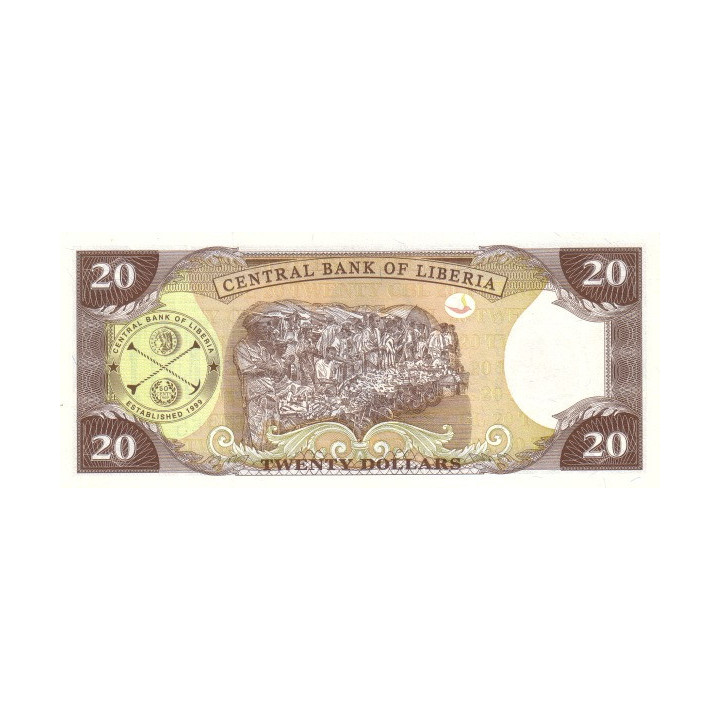 Liberia 20 Dollars 2003 P-28a