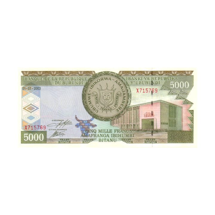 Burundi 5000 Francs 2003 P-42b