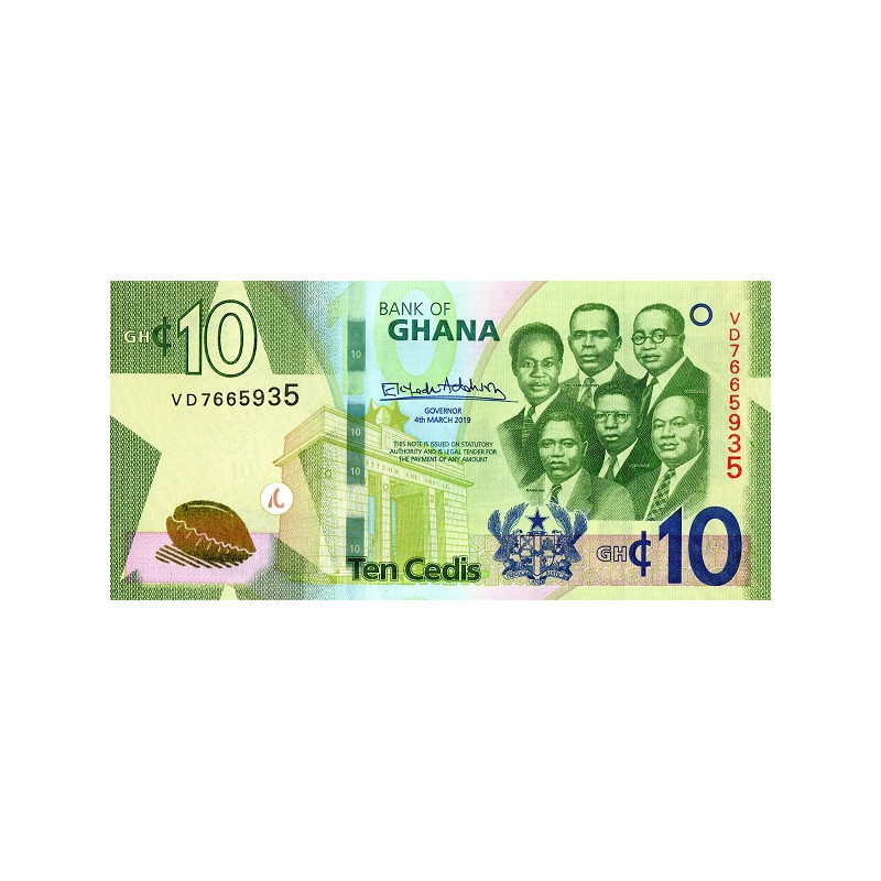 Ghana 10 Cedis 2019 P-47