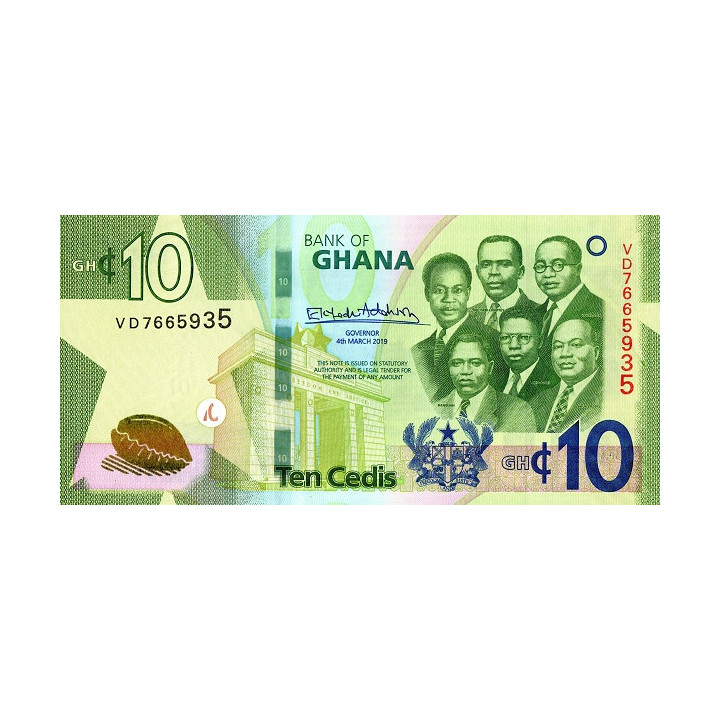 Ghana 10 Cedis 2019 P-47