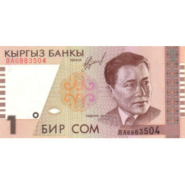 Kirgizistan 1 Som 1999 P-15
