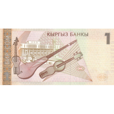Kirgizistan 1 Som 1999 P-15