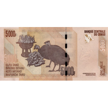 Congo 5000 Francs 2013 P-102b
