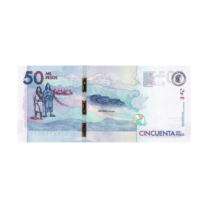 Colombia 50000 Pesos 2019 P-462f