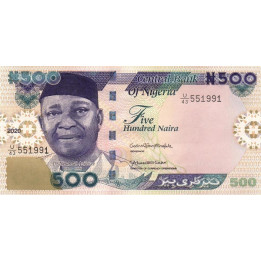 Nigeria 500 Naira 2020 P-30