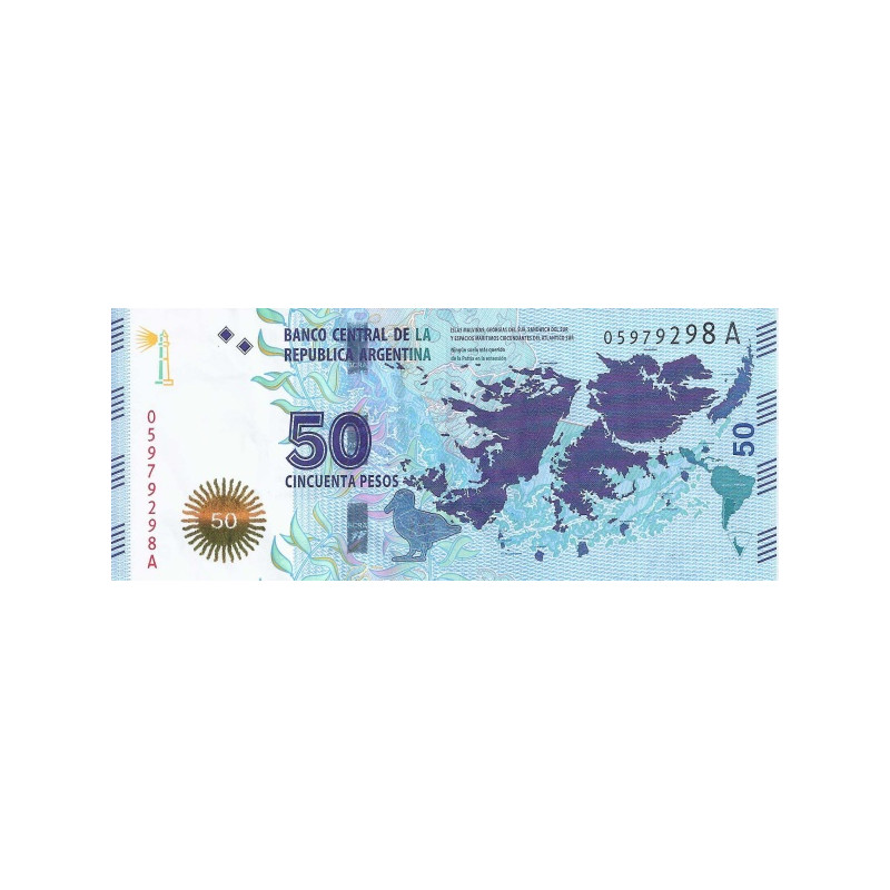 Argentina 50 Pesos 2015 P-362