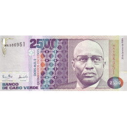 Cape Verde 2500 Escudos 1989 P-61