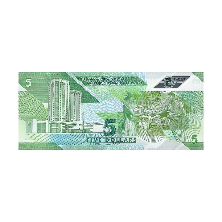 Trinidad and Tobago 5 Dollars 2020 P-new