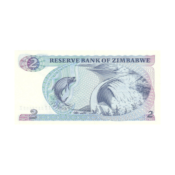Zimbabwe 2 Dollars 1984 P-1c