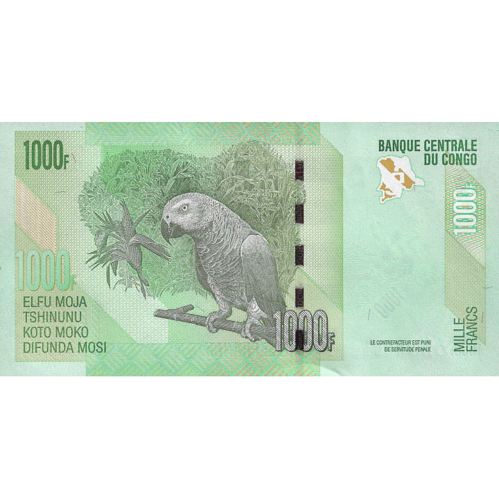 Congo 1000 Francs 2020 P-new