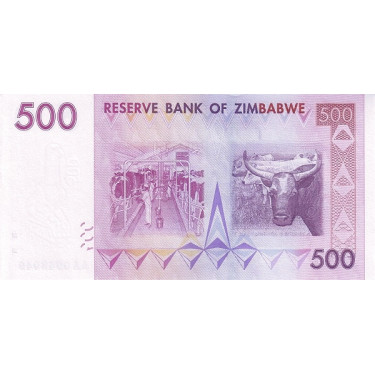 Zimbabwe 500 Dollars 2007 P-70