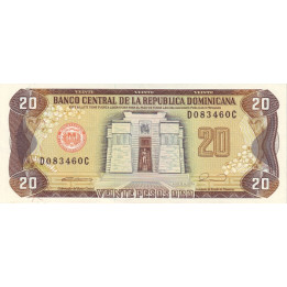 Dominikanska Republiken 20 Pesos Oro 1990 P-133