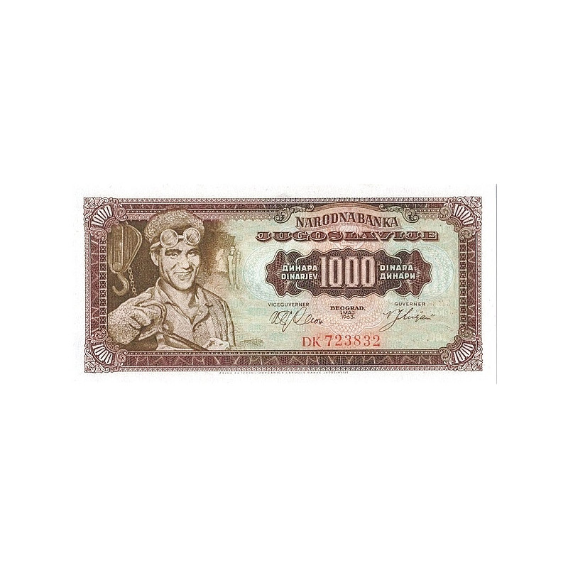 Jugoslavien 1000 Dinara 1963 P-75