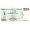 Zimbabwe 100 000 Dollars 2007 P-48b