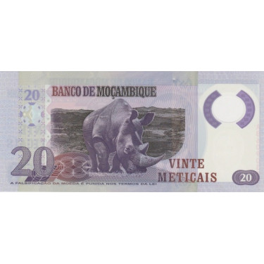 Mozambique 20 Meticais 2017 P-149b