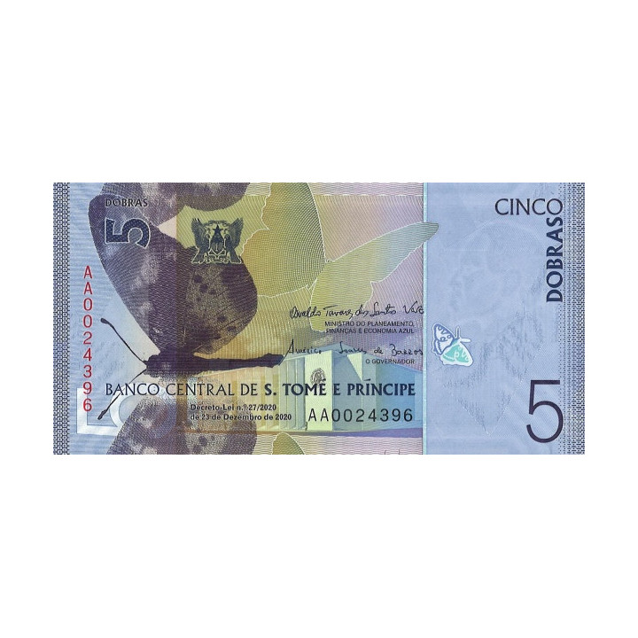 Sao Tome e Principe 5 Dobras 2021 P-new