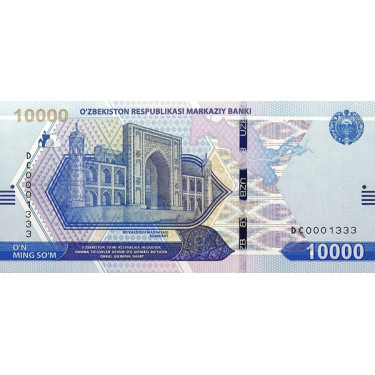 Uzbekistan 10.000 Som 2021...