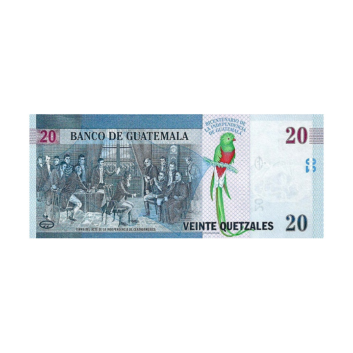 Guatemala 20 Quetzales 2020 (2021) P-new
