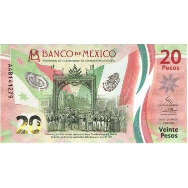 Mexiko 20 Pesos 2021 P-new