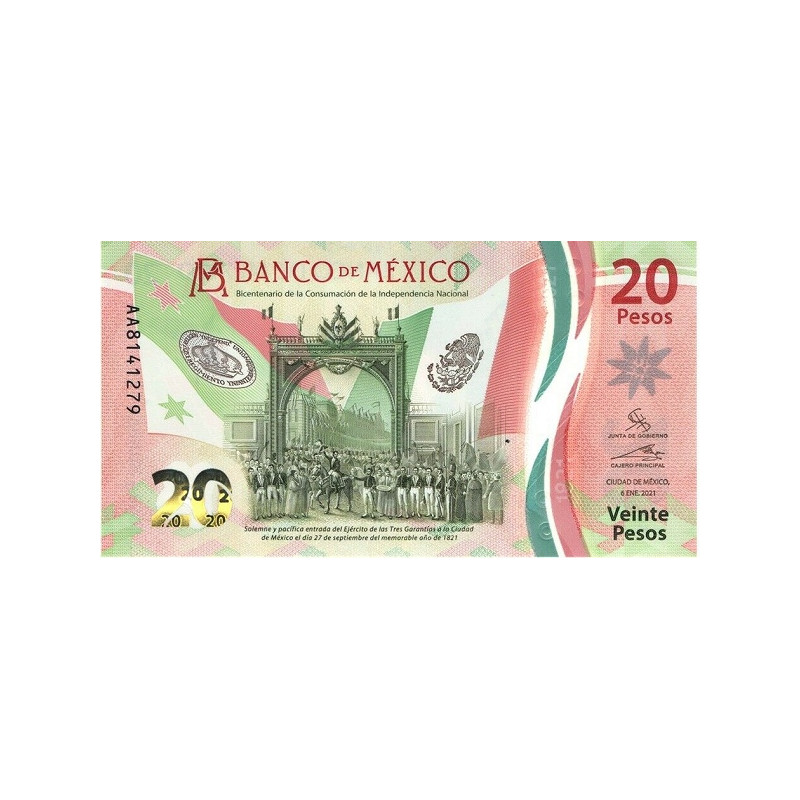 Mexico 20 Pesos 2021 P-new