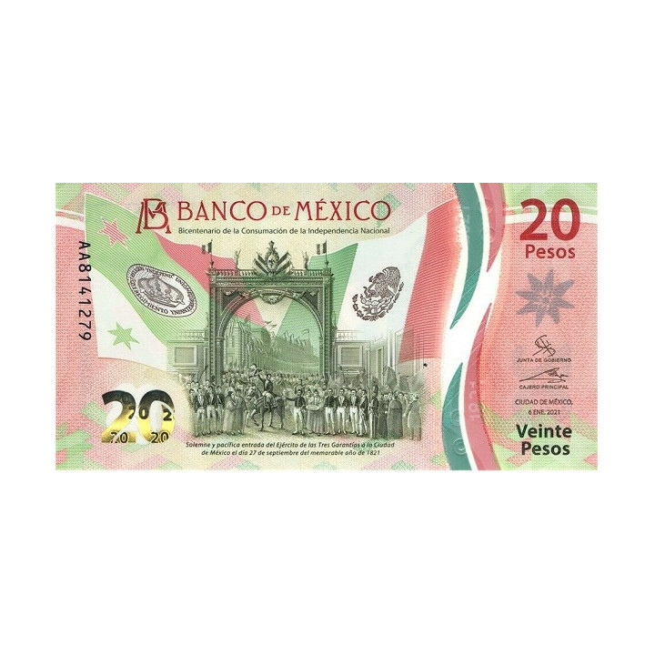 Mexico 20 Pesos 2021 P-new