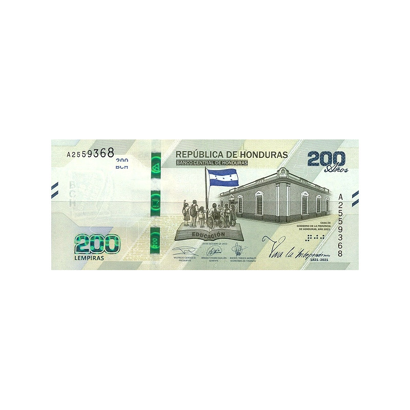 Honduras 200 Lempiras 2021 P-new