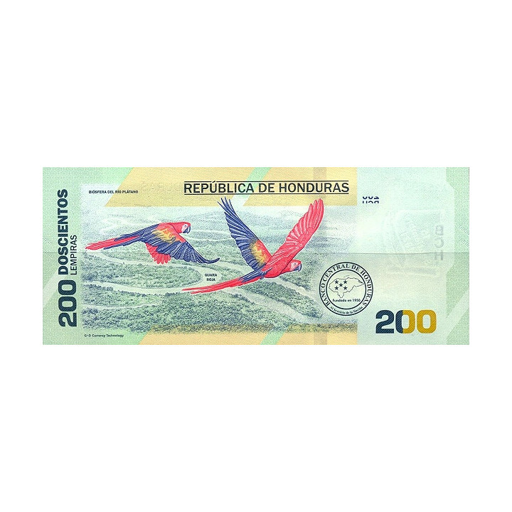 Honduras 200 Lempiras 2021 P-new