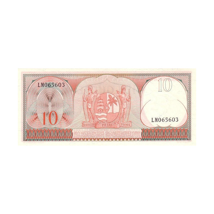 Suriname 10 Gulden 1963 P-121b