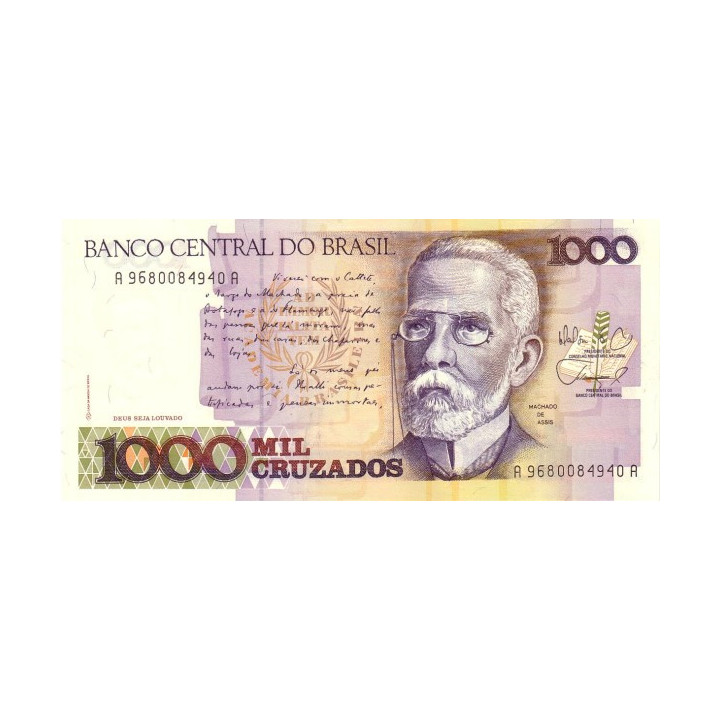 Brasilien 1000 Cruzados 1988 P-213b
