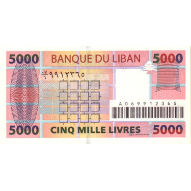 Lebanon 5000 Livres 2004 P-85a