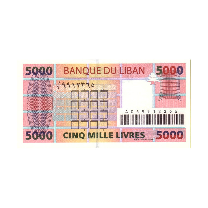 Libanon 5000 Livres 2004 P-85a
