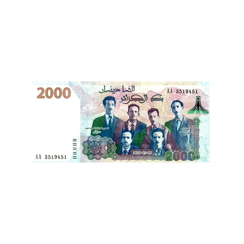Algeriet 2000 Dinars 2020 P-new