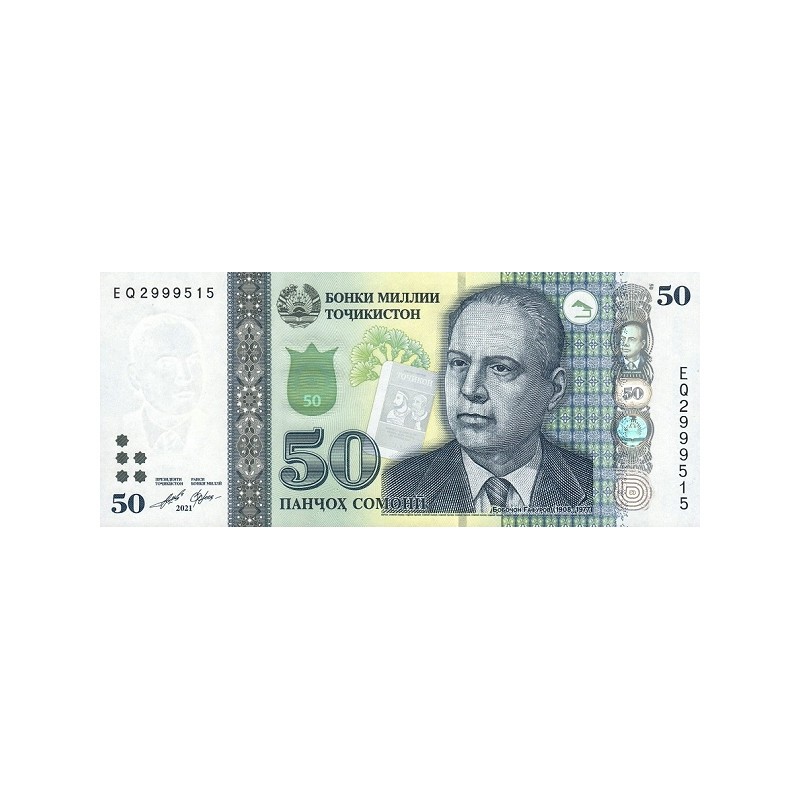 Tadzjikistan 50 Somoni 2021 P-26