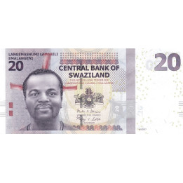Swaziland 20 Emalangeni 2017 P-37c