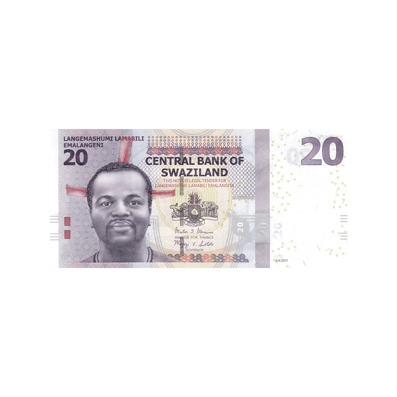 Swaziland 20 Emalangeni 2017 P-37c
