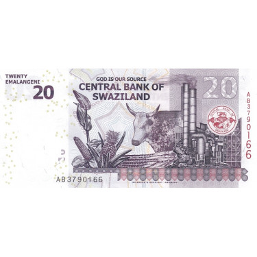 Swaziland 20 Emalangeni 2017 P-37c